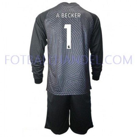 Barn Fotballdrakter Keeper Liverpool Alisson Becker 1 Hjemme 2020-21 Langermet